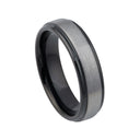 Gun Metal Brushed Mens Ring