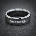 Mens Simulated Diamond Ring