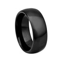 Black Polished Tungsten Ring