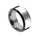 Flat Shiny Tungsten Ring