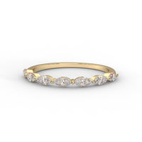 Marquise Cut Diamond Band