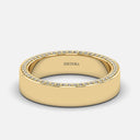 Gold Diamond Ring With Eternity Sides