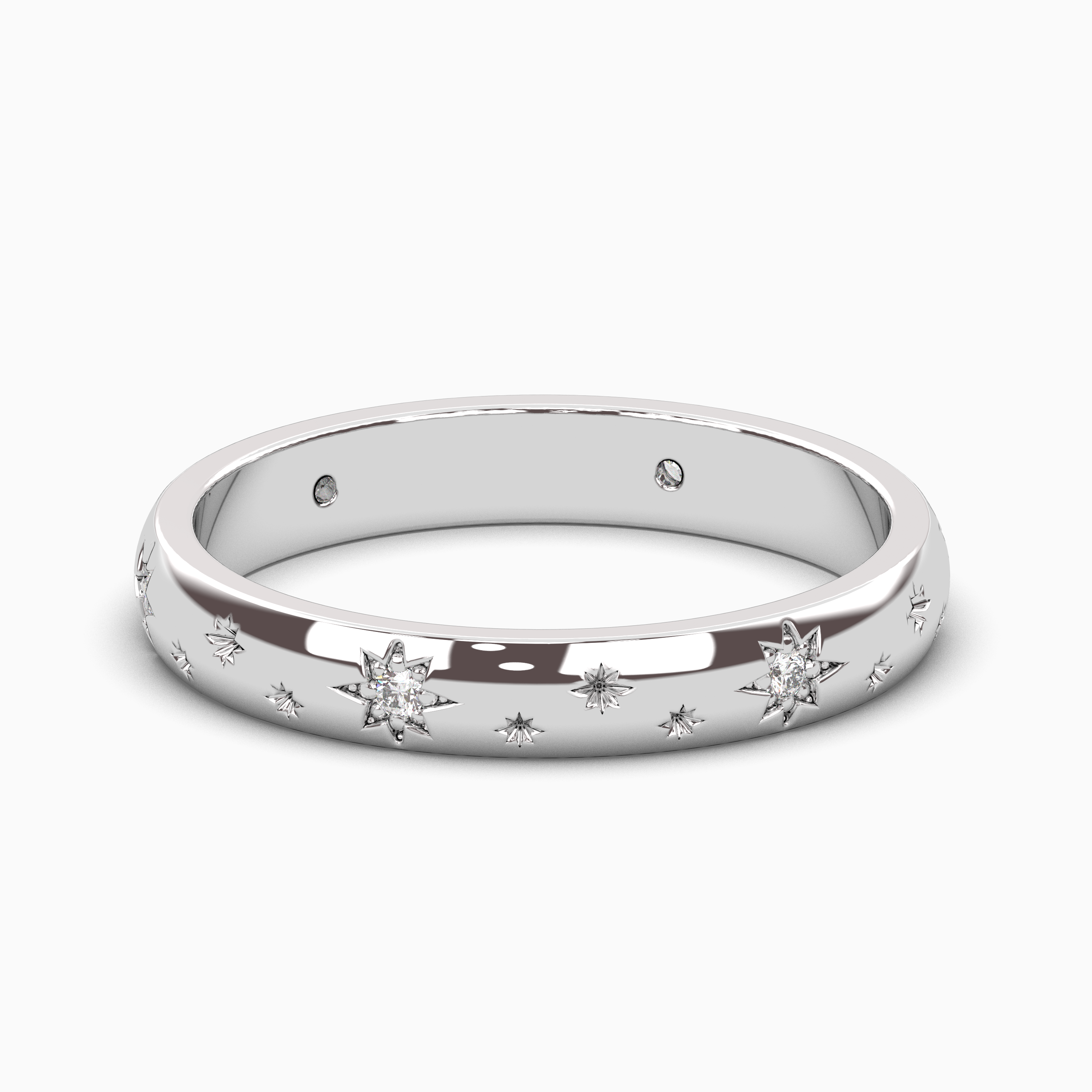 Solid Gold Bridal Band Star Emblem Band Star Shaped Gold Band Gold Solid Gold Bridal Band Star Emblem Band Star Shaped Gold Band Gold