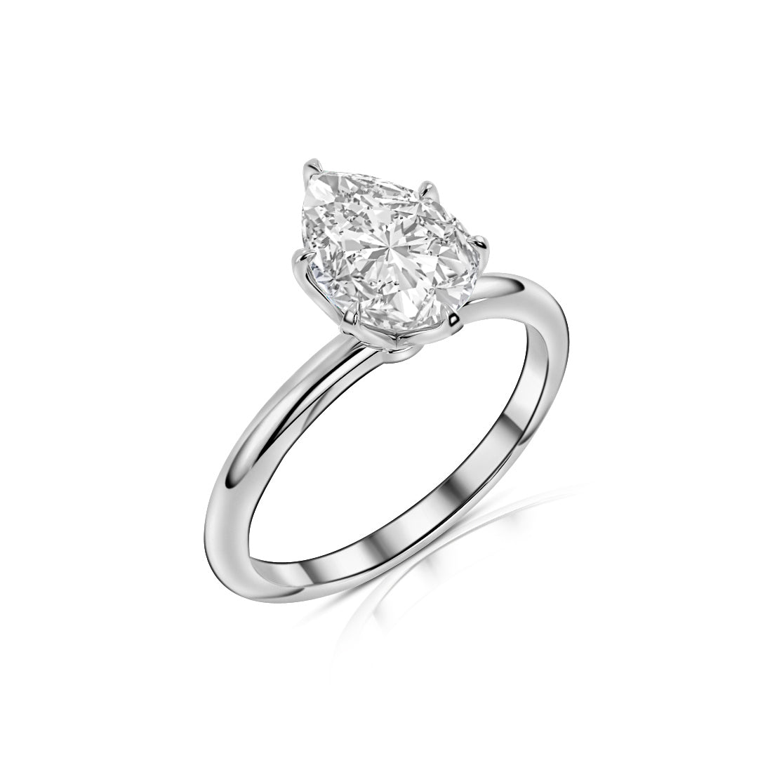 6 prong store pear engagement ring